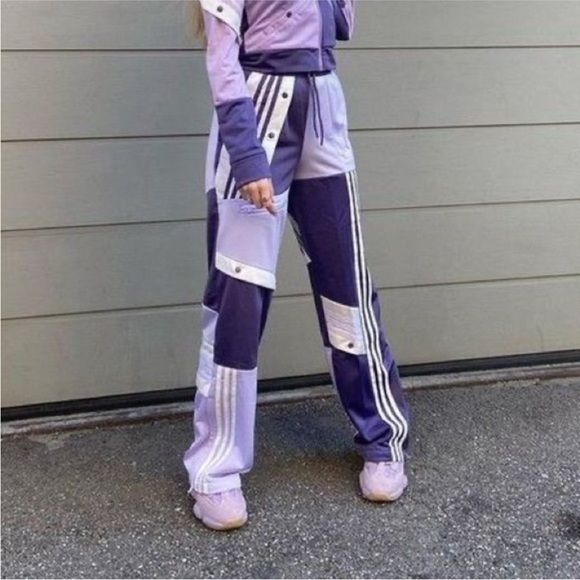 SOLD Adidas Originals x Danielle Cathari Purple Adibreak Track Pants Size Small - Picture 16 of 17